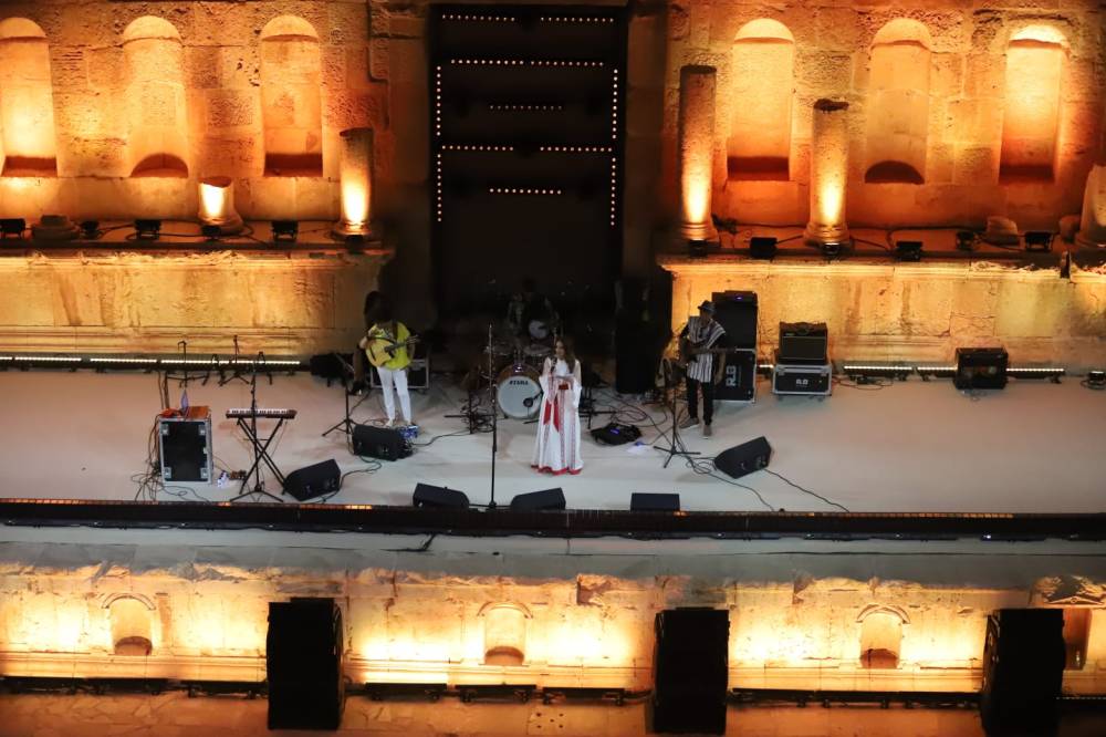 فرقة OCTAVE الأردنية تقدم إيقاعات معاصرة على المسرح الشمالي بجرش والسودان حاضرة بالثقافة النوبية