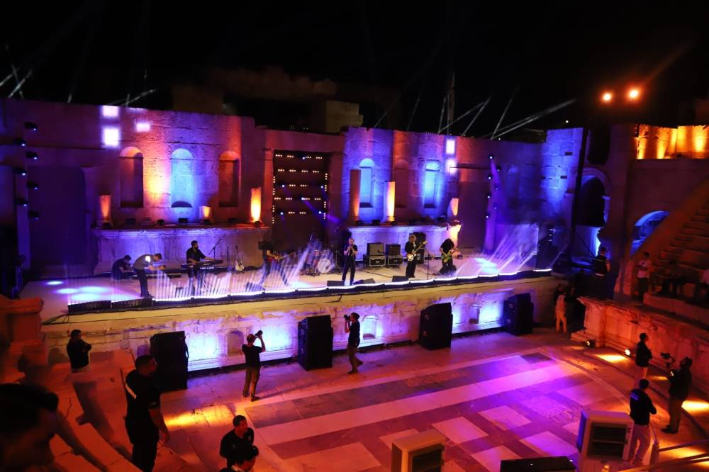 فرقة OCTAVE الأردنية تقدم إيقاعات معاصرة على المسرح الشمالي بجرش والسودان حاضرة بالثقافة النوبية