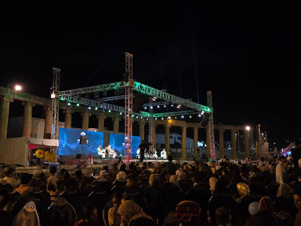الساحة الرئيسية تنسج حكاية جديدة من الفرح بعروض فنية مميزة في أمسية جرشية