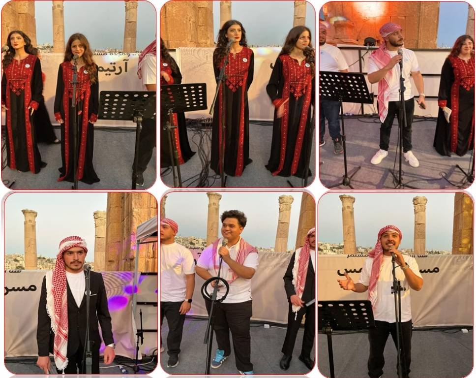 فرقة كورال جامعة عمان الاهلية تتألق بمهرجان جرش .. صور