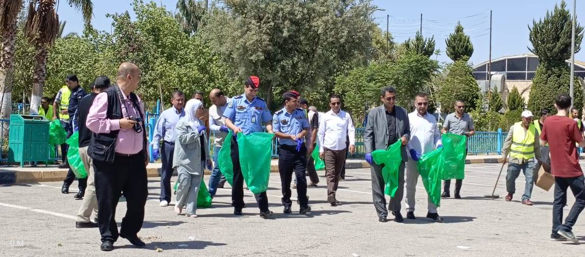 مديرية بيئة الزرقاء تطلق حملة بهمتنا.. نحمي بيئتنا في مدينة الأمير محمد للشباب