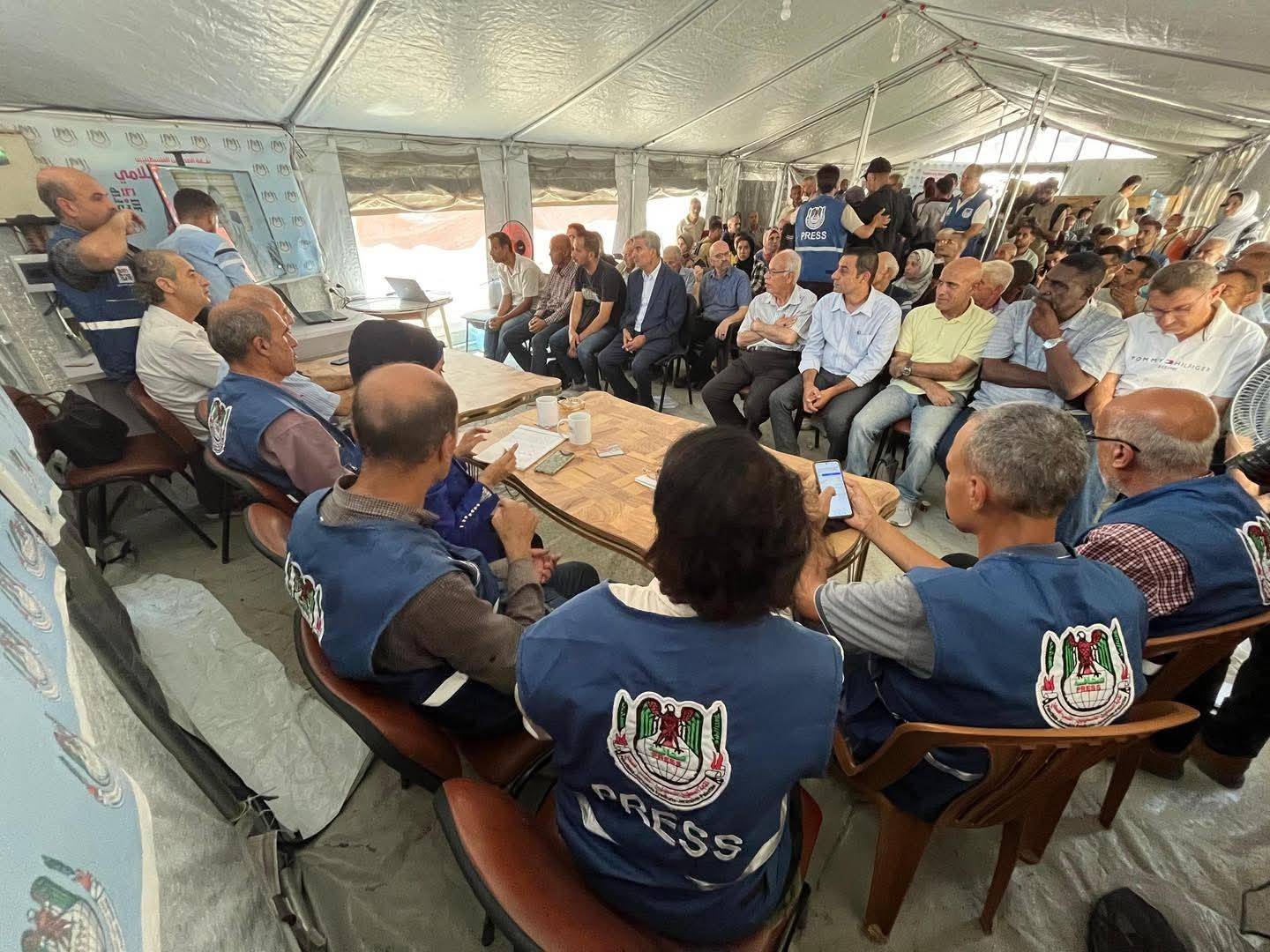نقابة الصحفيين الفلسطينيين تفتتح مركز التضامن الإعلامي بمدينة غزة بإشراف الاتحاد الدولي 