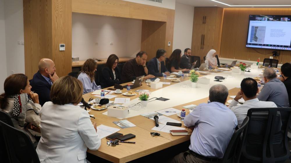 سلطة جودة البيئة تعقد اجتماع مجموعة عمل قطاع البيئة وتبحث التحديات البيئية في فلسطين