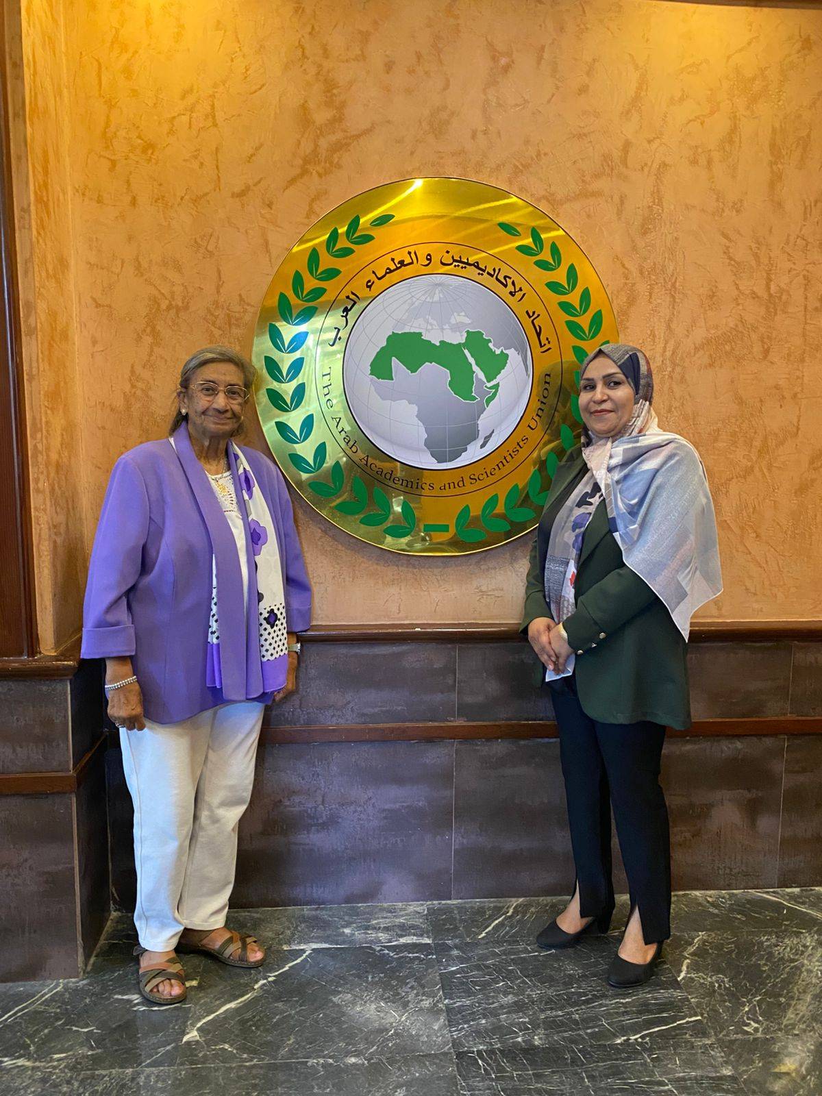 الأتحاد العام للأكاديميين والعلماء العرب يستقبل البروفيسور منى الصبّان في مقرّه