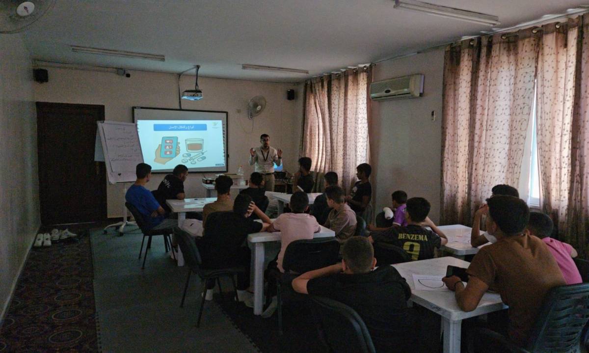 جلسة توعوية حول مخاطر الإدمان في مركز شباب وشابات الرصيفة