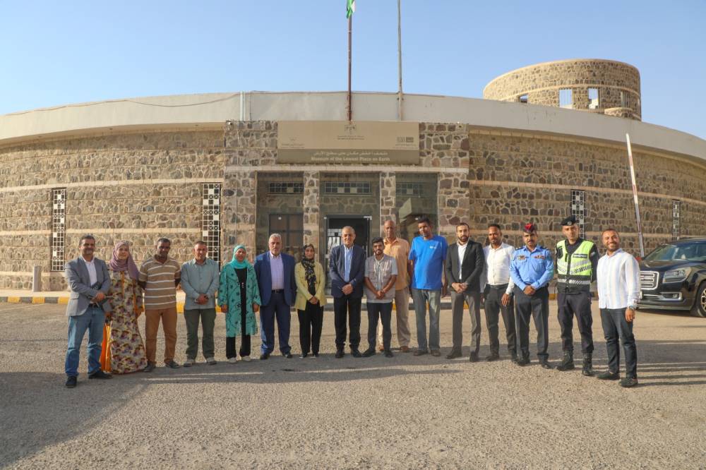 وزير السياحة والآثار يتفقد متحف أخفض مكان على سطح الأرض والمواقع الأثرية في الأغوار الجنوبية