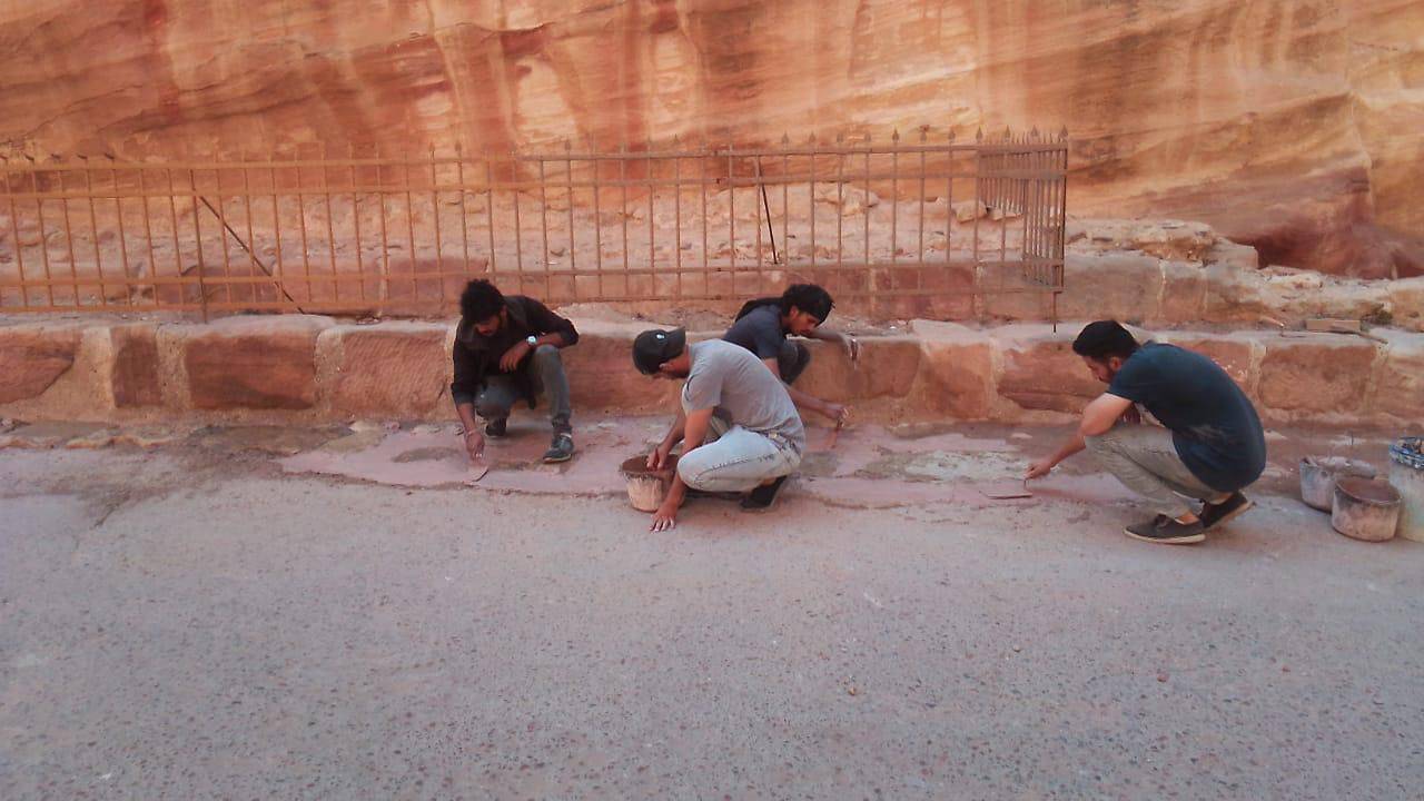 البترا أجمل.. استمرار أعمال الصيانة والتأهيل في المواقع الأثرية