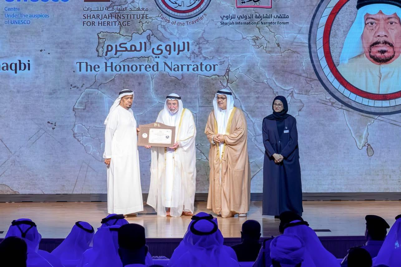 حاكم الشارقة يفتتح الدورة الـ25 من ملتقى الراوي احتفاءً باليوبيل الفضي تحت شعار “حكايات الرحّالة”