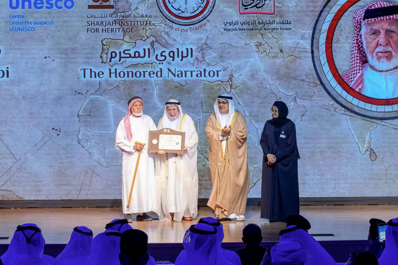 حاكم الشارقة يفتتح الدورة الـ25 من ملتقى الراوي احتفاءً باليوبيل الفضي تحت شعار “حكايات الرحّالة”
