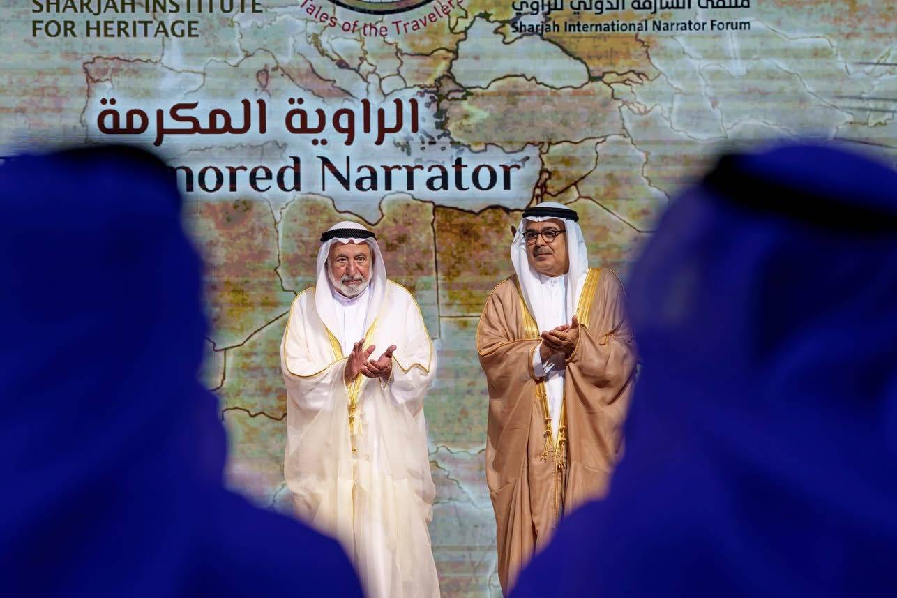 حاكم الشارقة يفتتح الدورة الـ25 من ملتقى الراوي احتفاءً باليوبيل الفضي تحت شعار “حكايات الرحّالة”