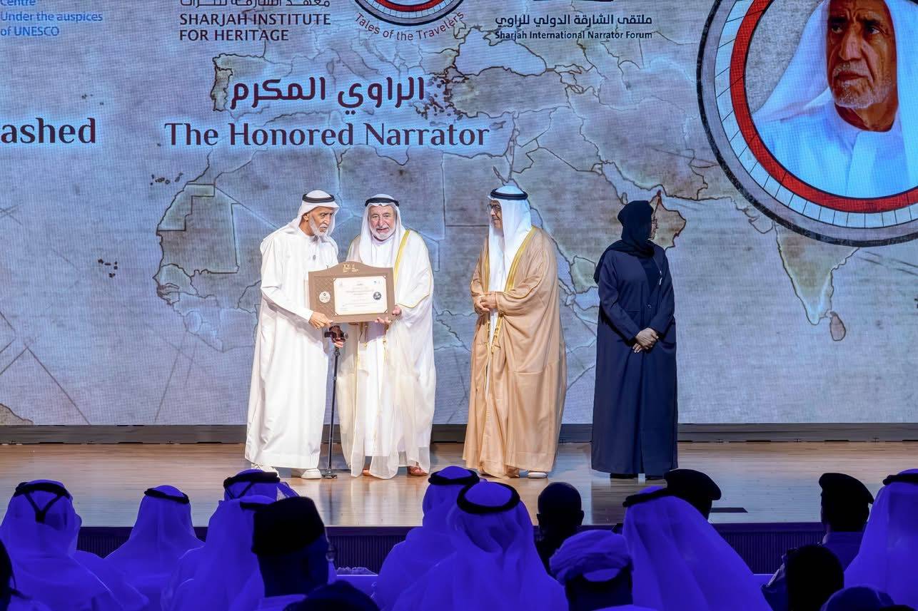 حاكم الشارقة يفتتح الدورة الـ25 من ملتقى الراوي احتفاءً باليوبيل الفضي تحت شعار “حكايات الرحّالة”