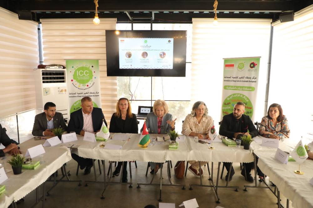 العين النجار تشارك في حوار حول سياسات العمل والتعليم الوطنية والأولويات المحلية في المجتمعات الريفية بعجلون