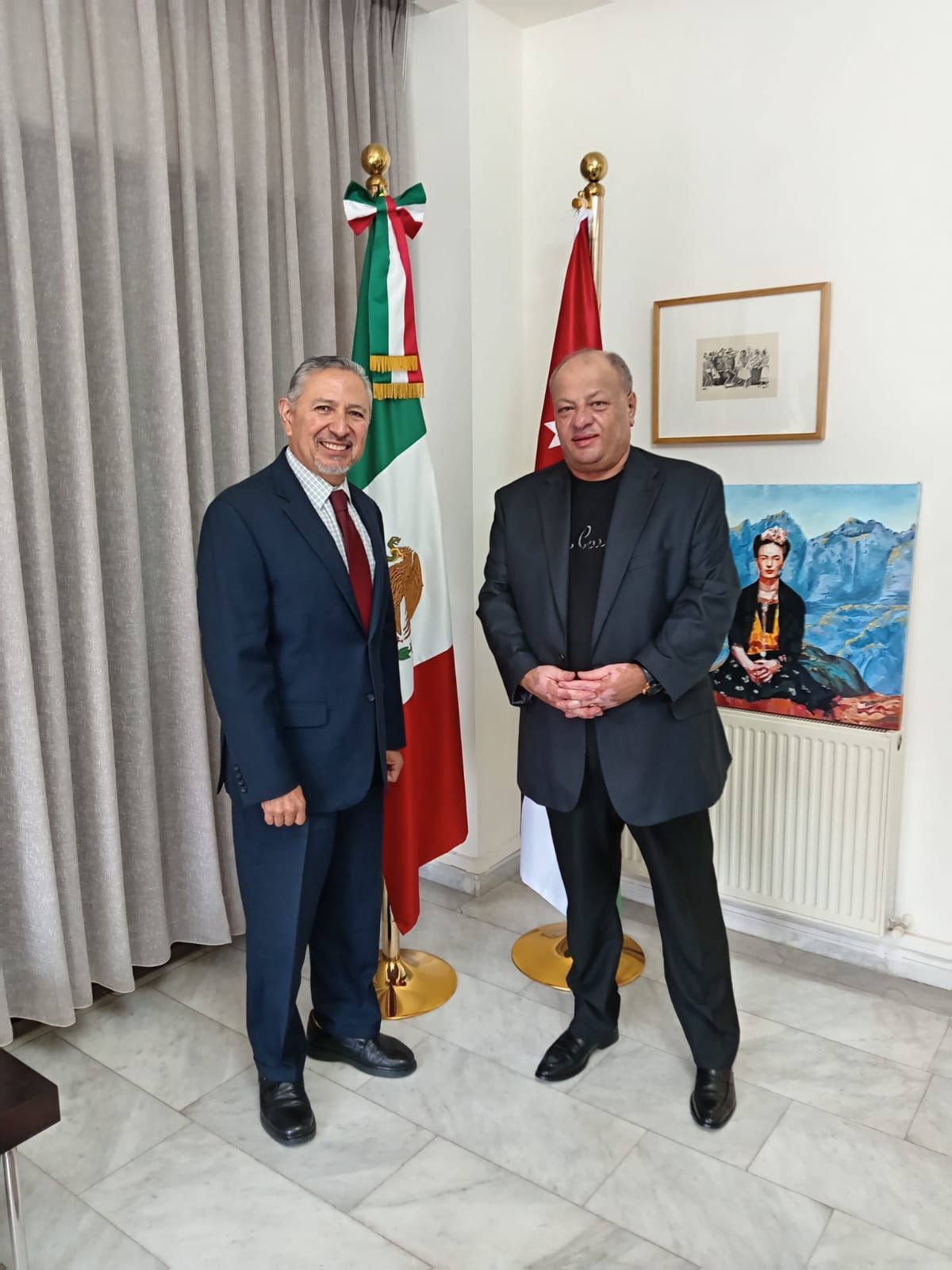 سماوي يلتقي السفير المكسيكي لدى الأردن