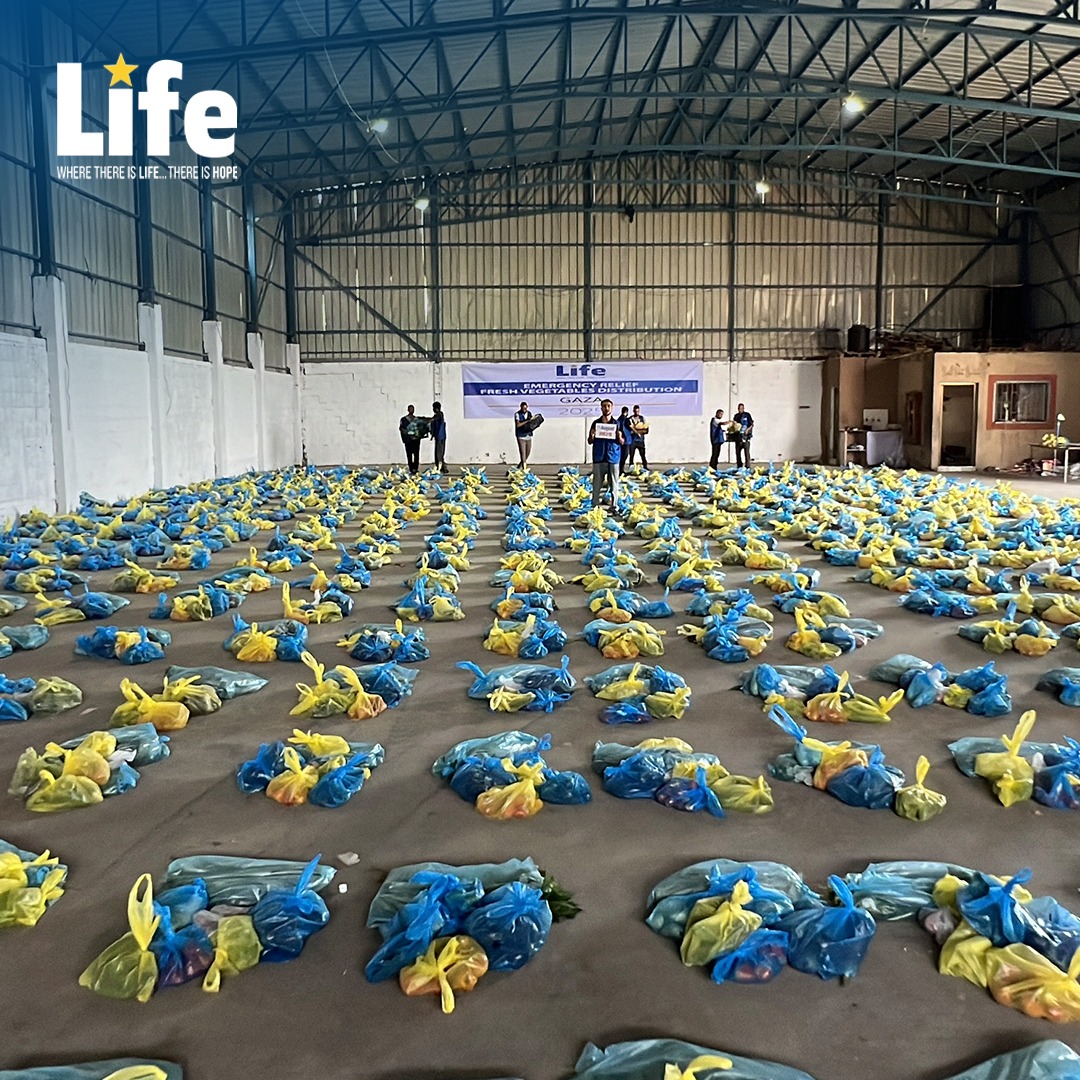 لايف للإغاثة والتنمية تواصل حشد جهودها الميدانية لإعادة شريان الحياة في غزة