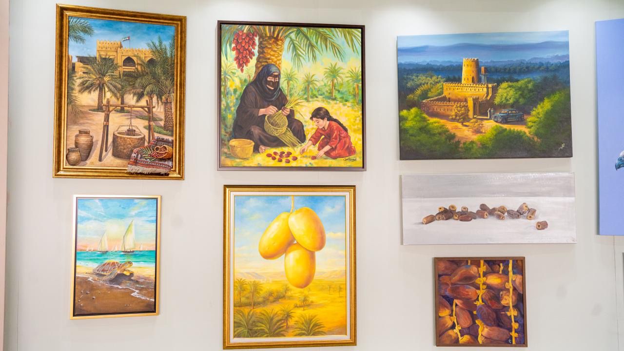 الأصالة والجمال يلتقيان في معرض الرسم والتصوير بمهرجان الظفرة للتمور