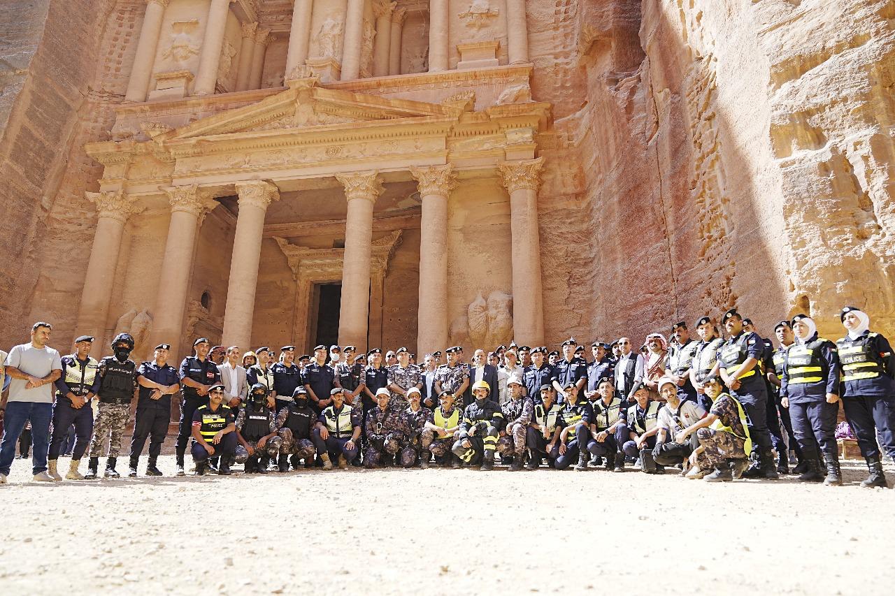 مديرية شرطة غرب معان تنفذ تمريناً بالتعاون مع سلطة إقليم البترا للتعامل مع السيول داخل الموقع الأثري