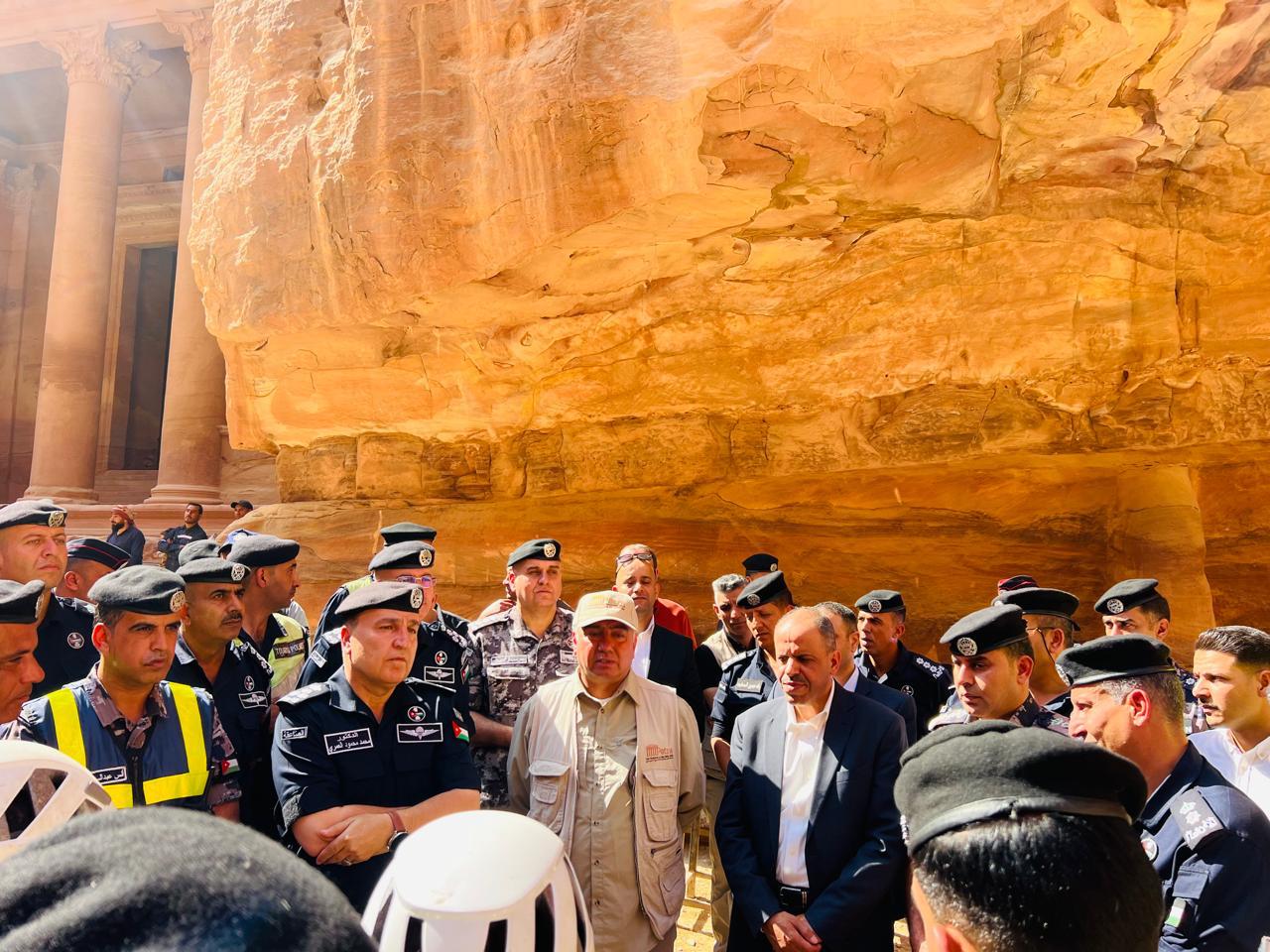 مديرية شرطة غرب معان تنفذ تمريناً بالتعاون مع سلطة إقليم البترا للتعامل مع السيول داخل الموقع الأثري