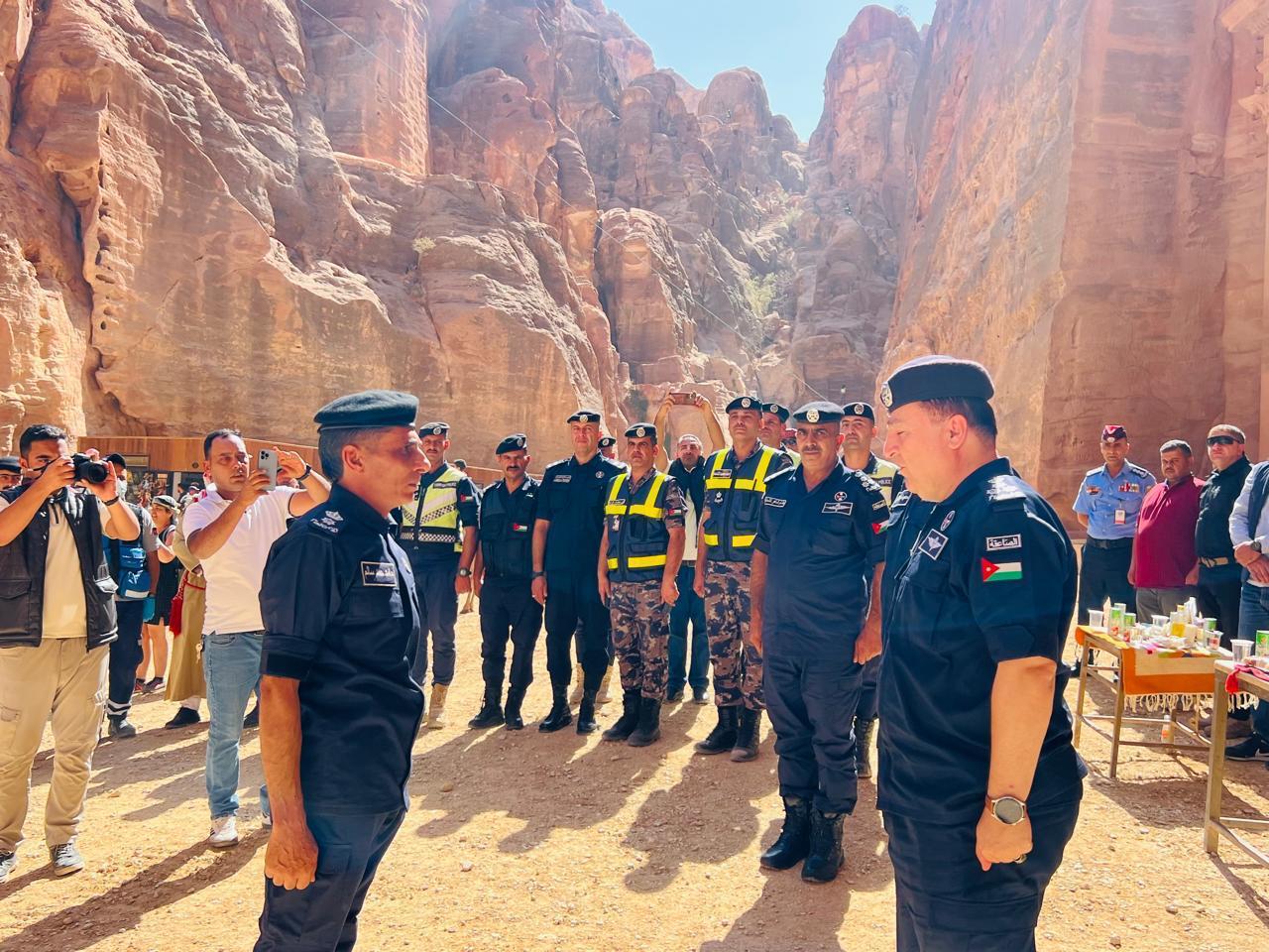 مديرية شرطة غرب معان تنفذ تمريناً بالتعاون مع سلطة إقليم البترا للتعامل مع السيول داخل الموقع الأثري