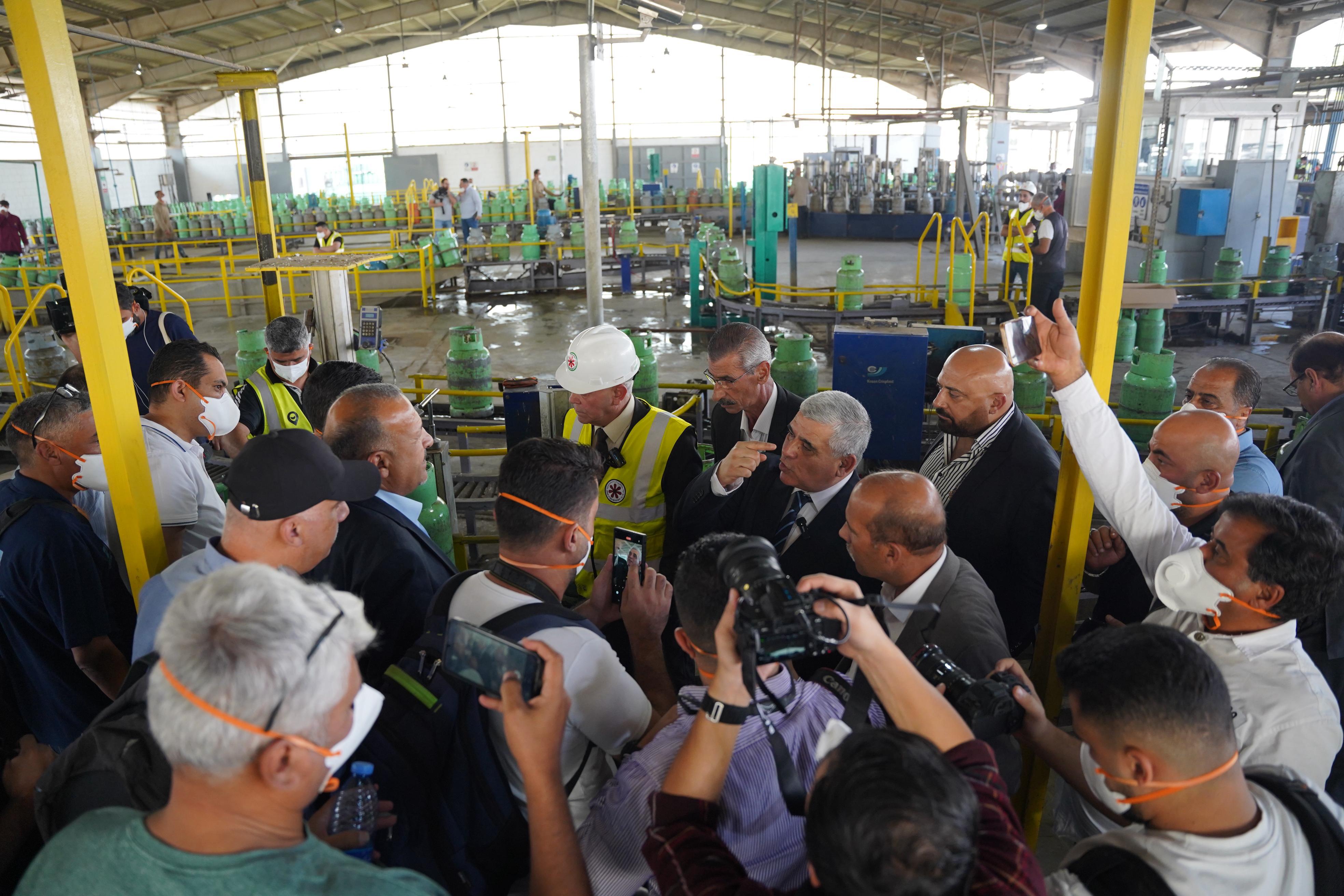 مصفاة البترول الأردنية تنظّم جولة إعلامية على محطة تعبئة غاز عمان- أبو علندا للاطلاع على عمليات التعبئة والتطوير