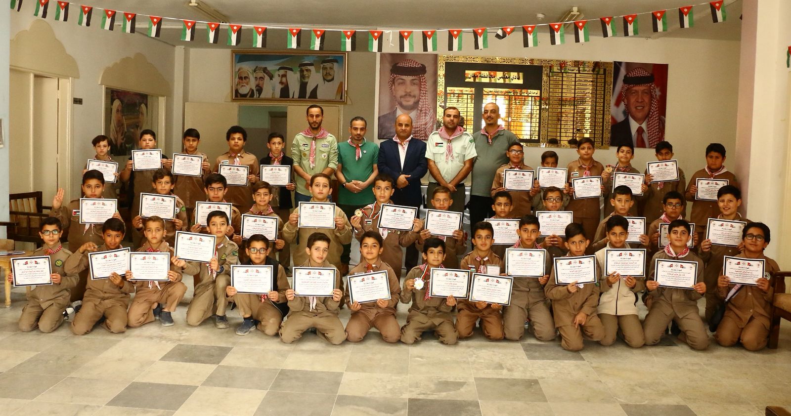 الحباشنة يتابع ختام فعاليات دراسة عرفاء الطلائع الكشفية لمدارس تربية منطقة معان