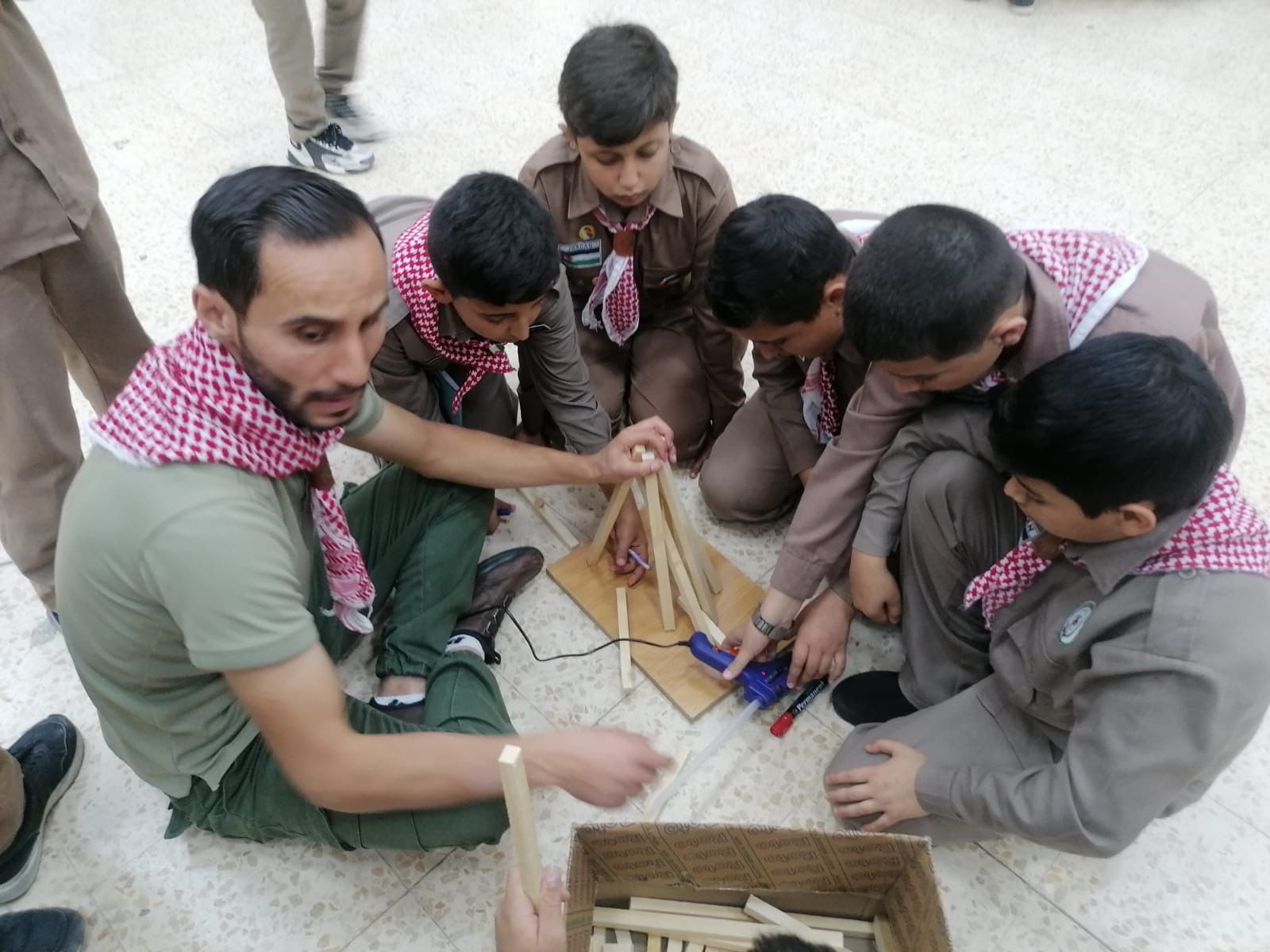 الحباشنة يتابع ختام فعاليات دراسة عرفاء الطلائع الكشفية لمدارس تربية منطقة معان