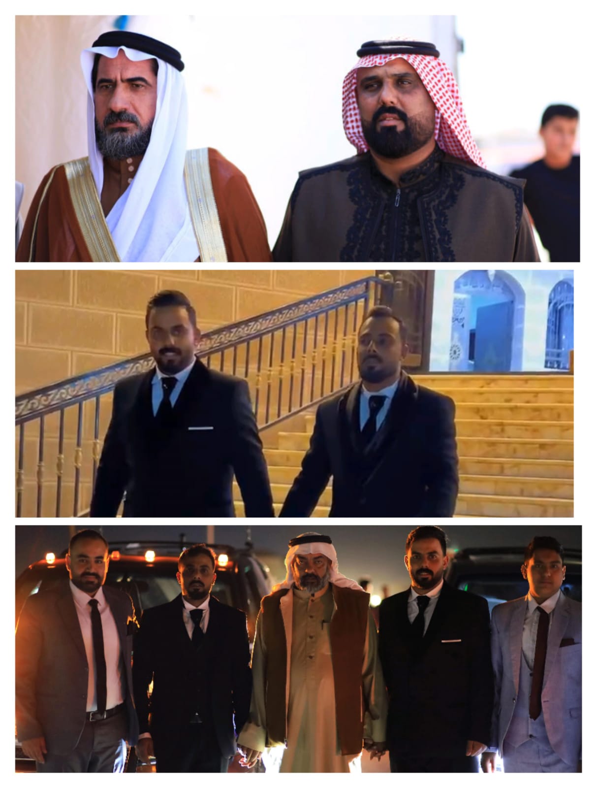 حامد آل الصالح يهنئ أبناء المرحوم أخيه هشام آل الصالح بزفافهما