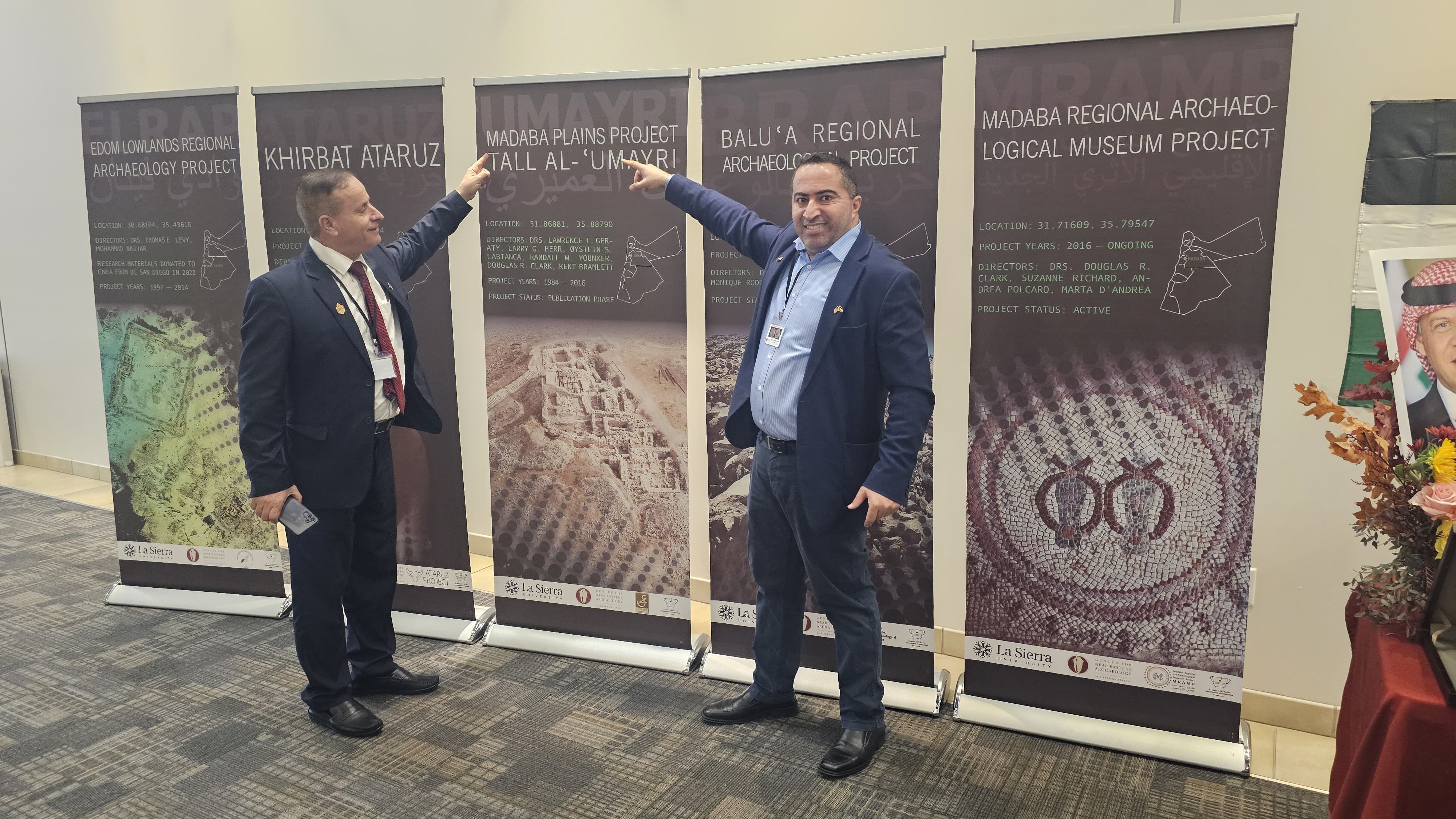 وفد أردني يمثل جميع أطياف مأدبا يشارك في مؤتمر Archaeology Discovery Weekend في جامعة لاسييرا بولاية كاليفورنيا