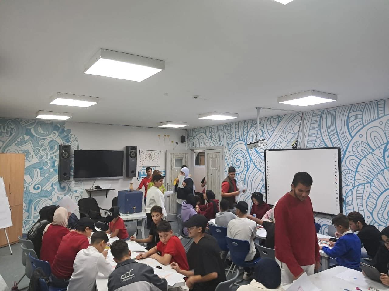 تواصل الفعاليات التدريبية لدورة  أساسيات الرسم الواقعي في مركز شباب وشابات حي الأمير محمد 