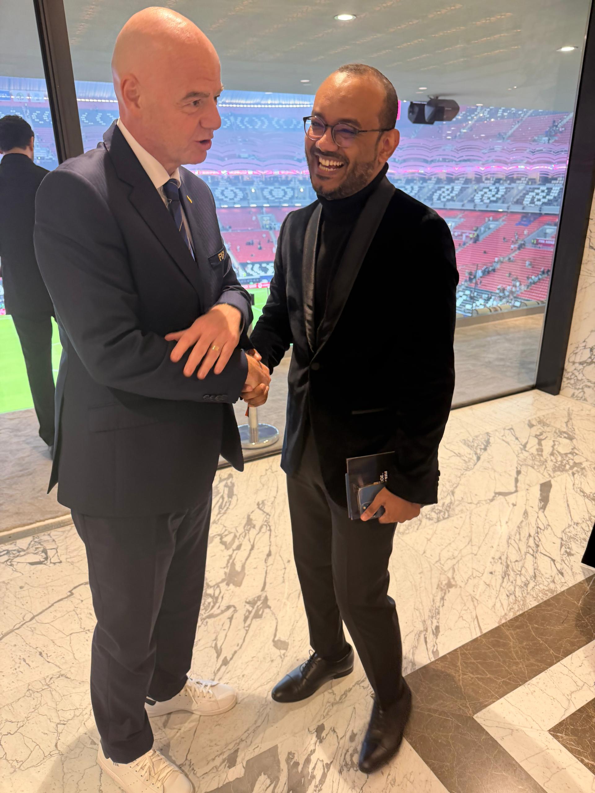 ما قاله رئيس الفيفا للقحوم بعد تدشين كأس العرب… اعتراف عالمي يسبق مفاجآت ليلة دبي أوبرا 14 ديسمبر