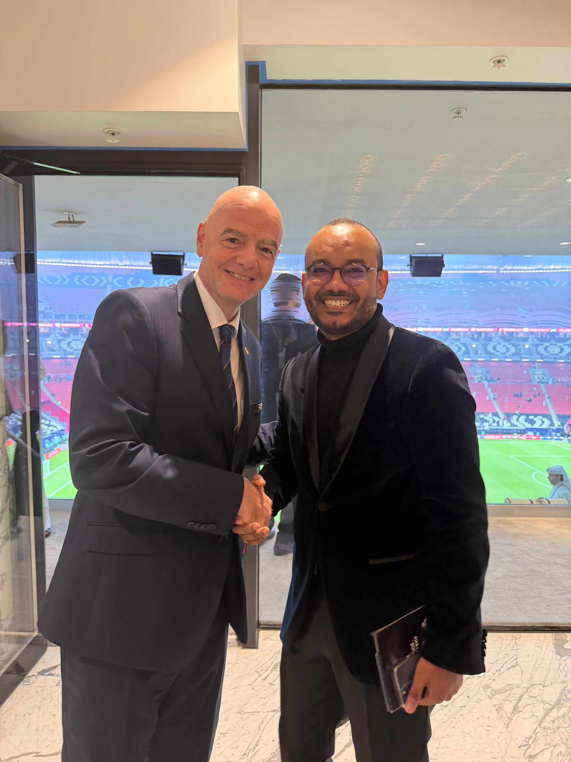 ما قاله رئيس الفيفا للقحوم بعد تدشين كأس العرب… اعتراف عالمي يسبق مفاجآت ليلة دبي أوبرا 14 ديسمبر