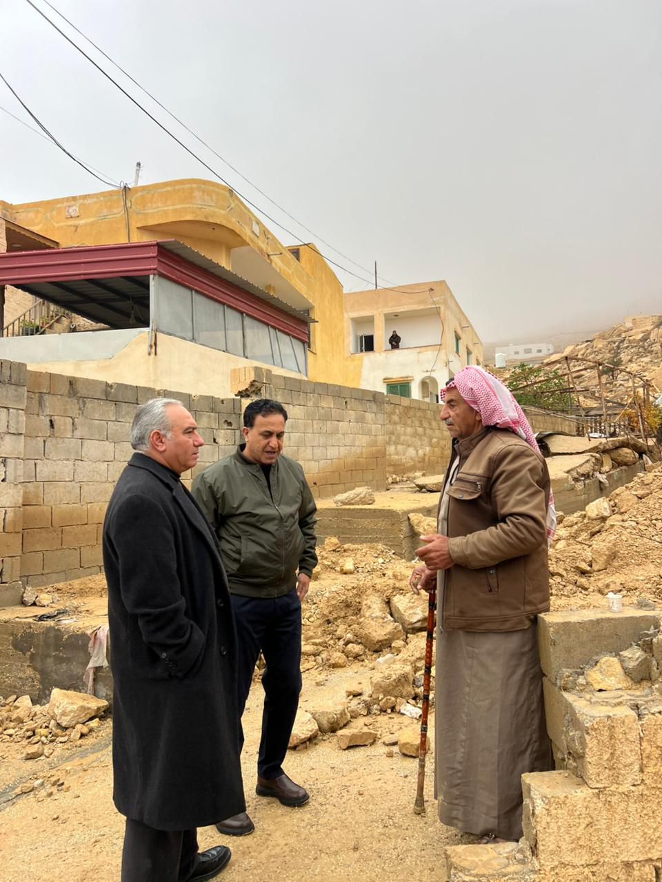 البريزات يتفقد الطيبة والراجف ودلاغة بعد الأمطار الغزيرة 