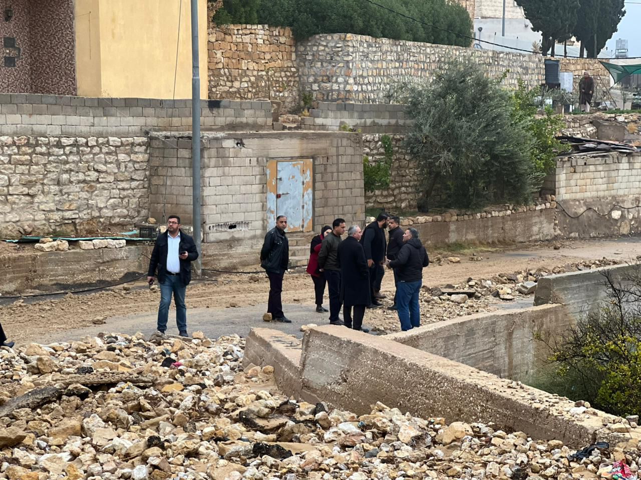 البريزات يتفقد الطيبة والراجف ودلاغة بعد الأمطار الغزيرة 