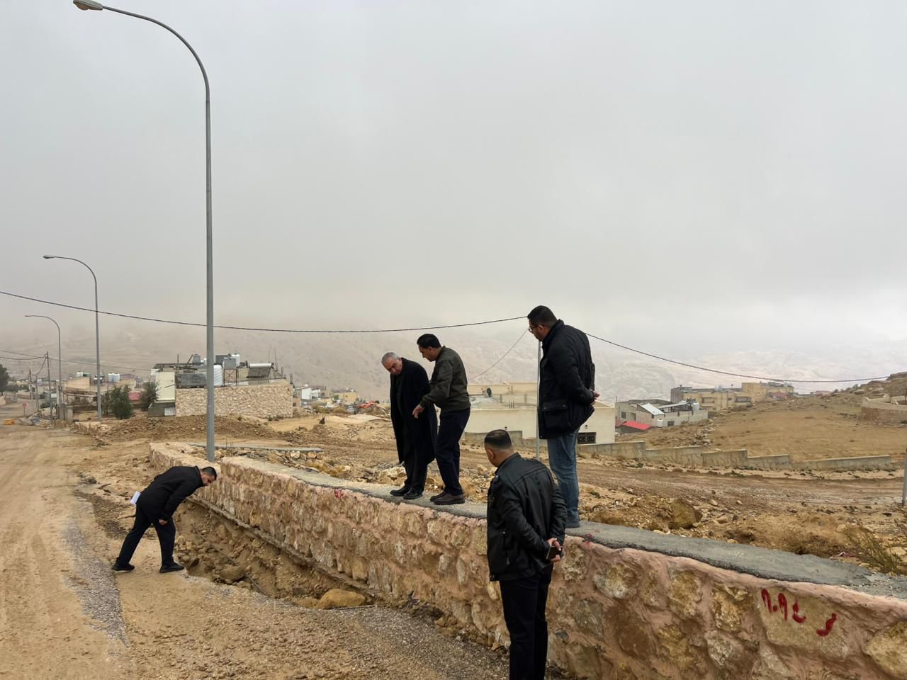 البريزات يتفقد الطيبة والراجف ودلاغة بعد الأمطار الغزيرة 