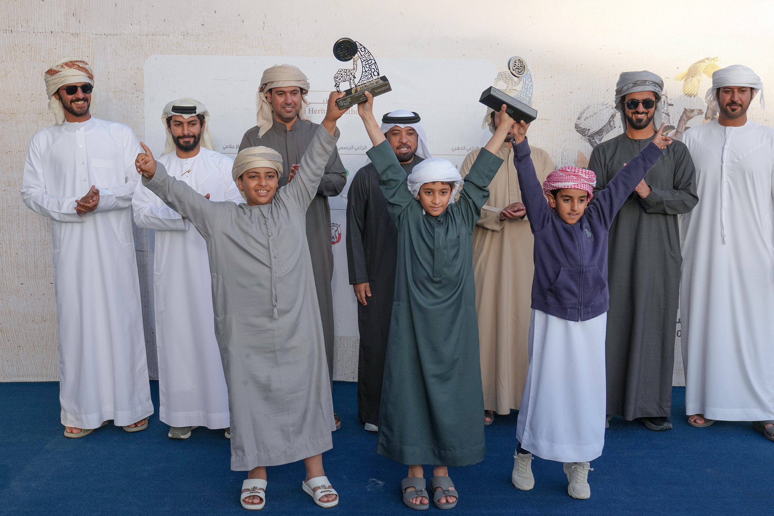 مزاينة مدينة زايد بمهرجان الظفرة تتوج الفائزين في سن الثنايا