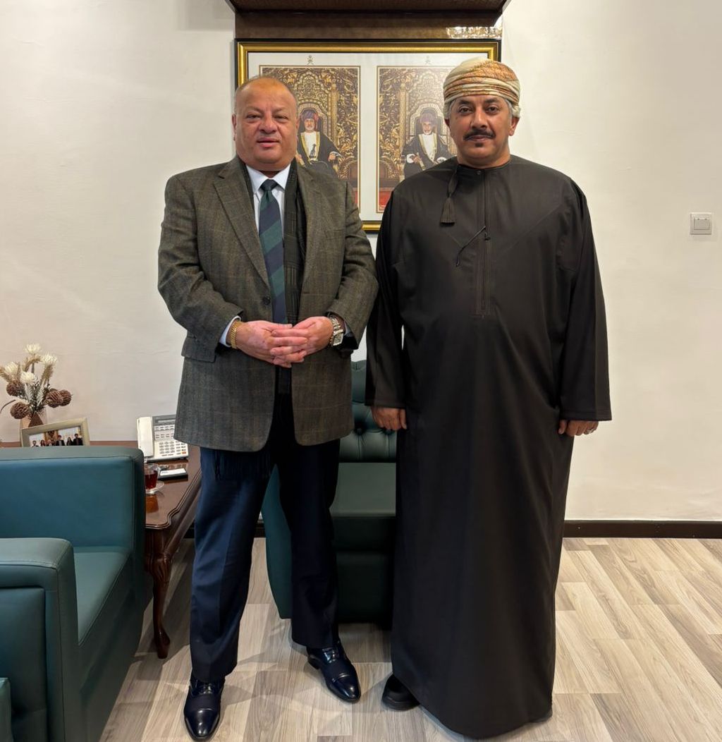سماوي يلتقي سفير سلطنة عُمان لدى المملكة الأردنية الهاشمية