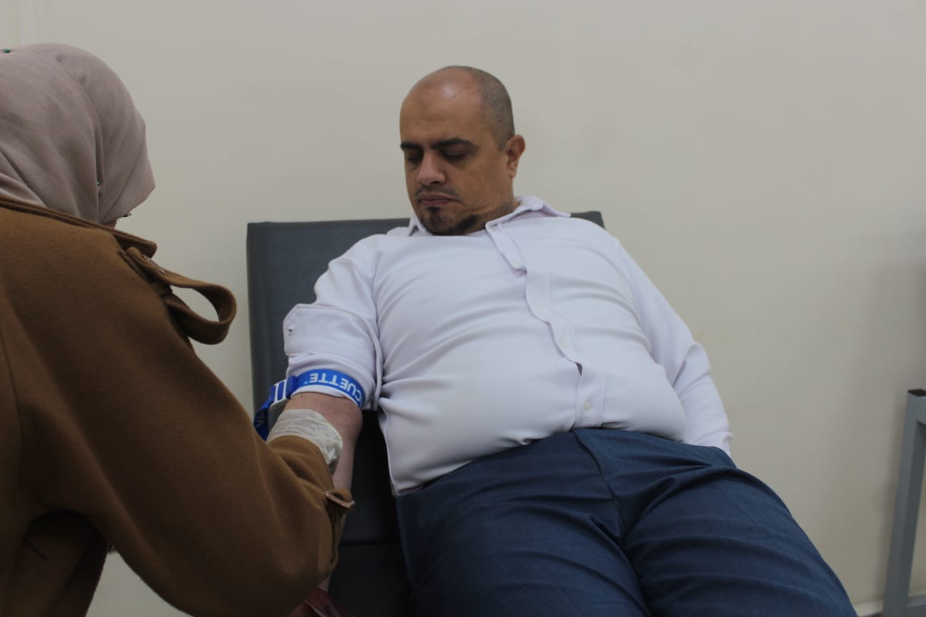 فعالية وطنية في مركز صحي البترا الشامل للتبرع بالدم بمناسبة عيد جلالة الملك عبدالله الثاني بن الحسين