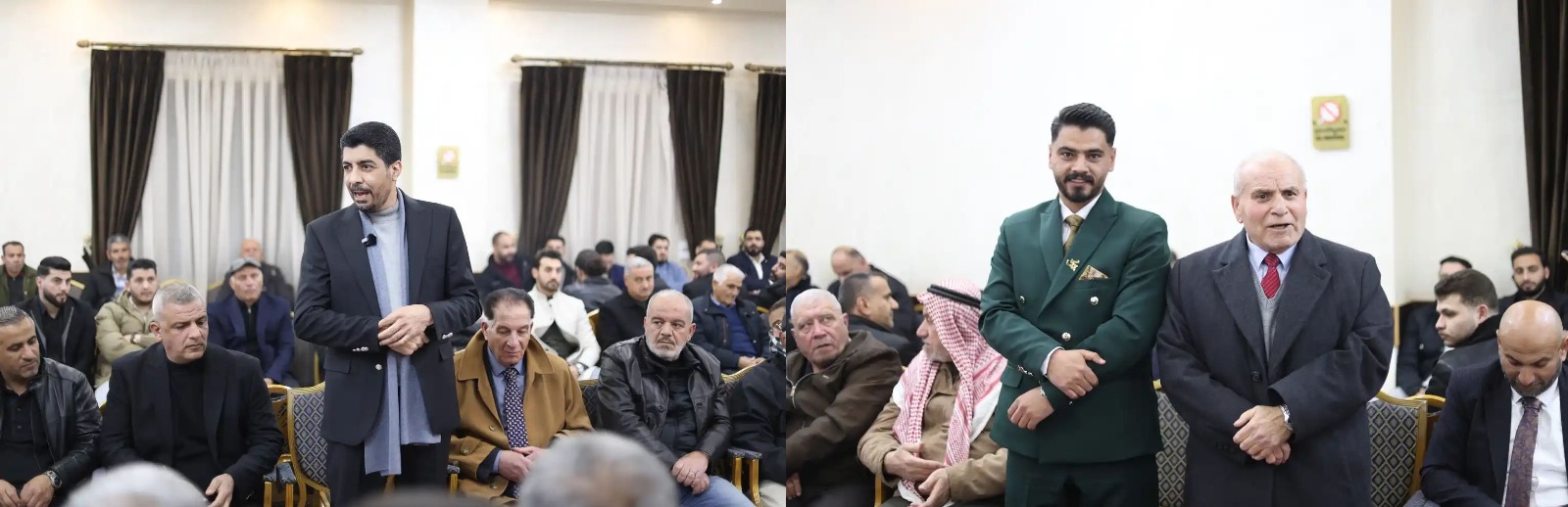 آل غنام النجار وآل عشا نسايب .. الصحفي محمد غنام طلب والنائب د. احمد عشا اعطى