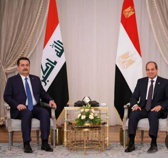 الرئيس السيسي والسوداني يبحثان الأوضاع الراهنة  والجهود الرامية الإقليمية والدولية لوقف التصعيد الذي تشهده منطقة الشرق الأوسط