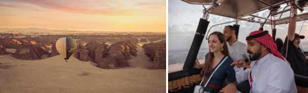 هيرو بالون فلايتس السعودية تُطلق رحلات خاصة للعائلات بالمنطاد للاستمتاع بشروق الشمس فوق العلا