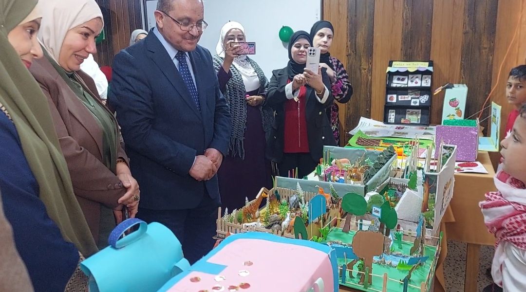 عبيدات يرعى افتتاح مشروع مبادرة سنبلة في مدرسة إبن سينا الأساسية- كفرسوم في بني كنانة