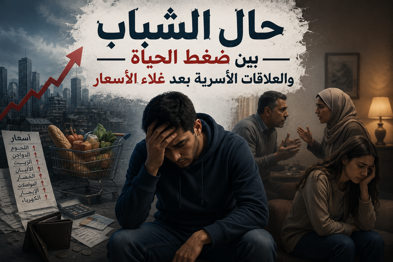 حال الشباب بين ضغط الحياة والعلاقات الأسرية بعد غلاء الأسعار
