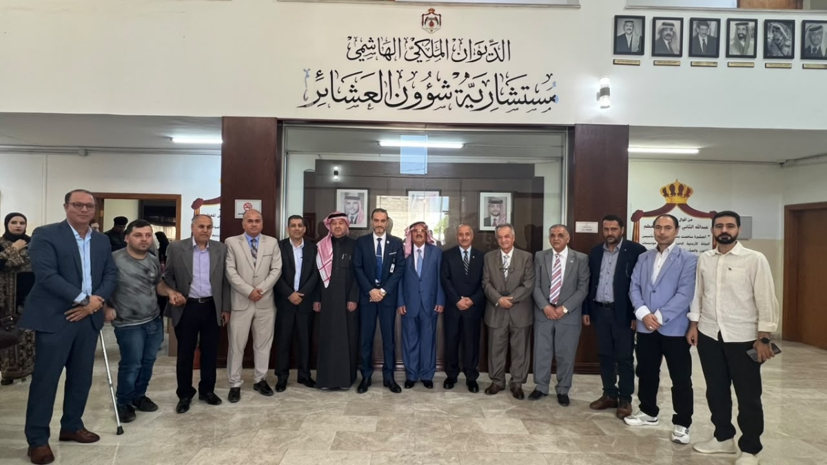 مستشار جلالة الملك لشؤون العشائر يلتقي فريق كلنا خلف القائد