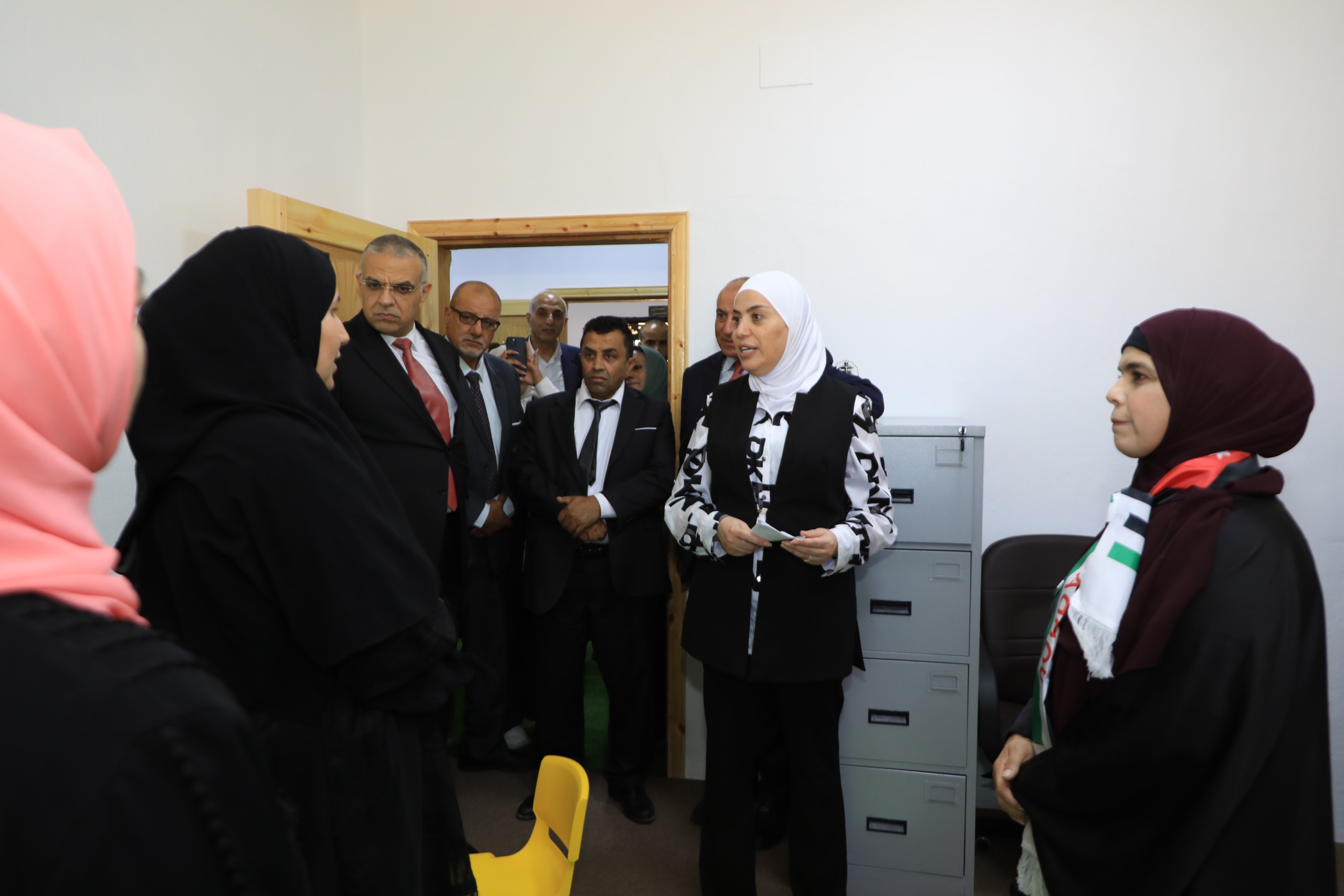 وزيرة التنمية الاجتماعية تفتتح وحدة التدخل المبكر البادية الشمالية الغربية