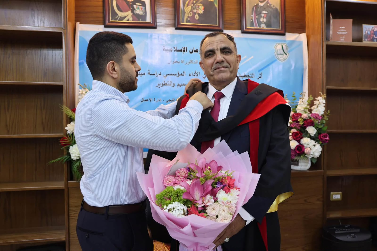 جوهرة العرب تهنئ الدكتور جعفر أحمد أبو أرابيحة بمناسبة نيله درجة الدكتوراه بامتياز مع مرتبة الشرف