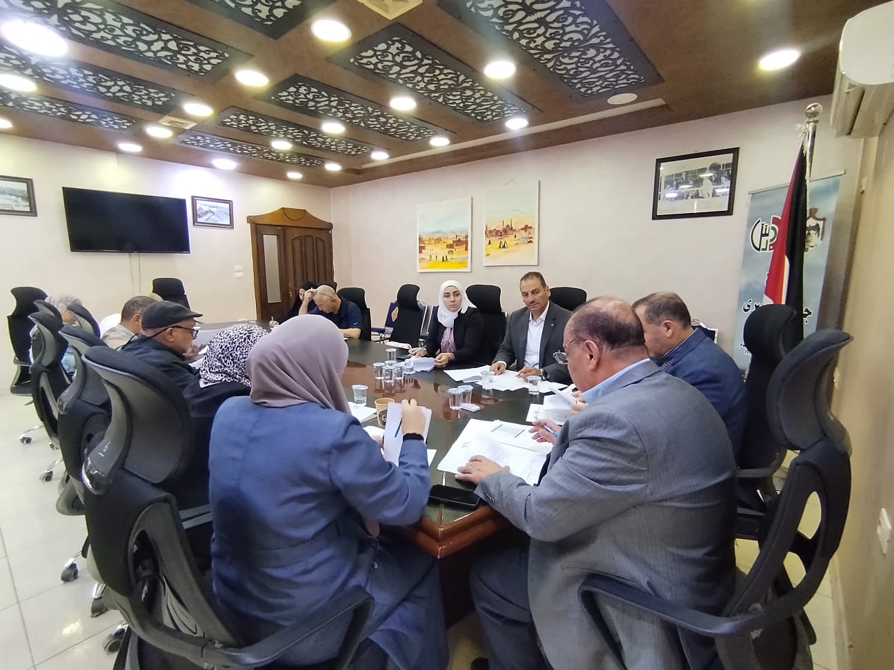 مؤسسة إعمار جرش تعقد جلستها الدورية وتناقش سير مشاريعها واستعداداتها لانتخابات مجلس الإدارة