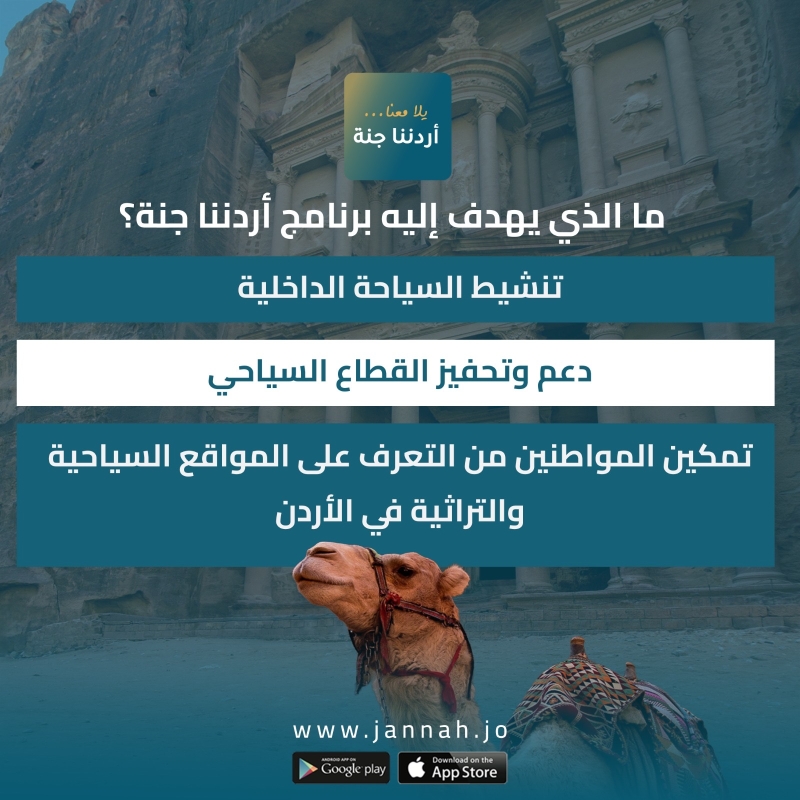 أردننا جنة يعزز الإقبال على السياحة الداخلية بـ158 ألف مشارك
