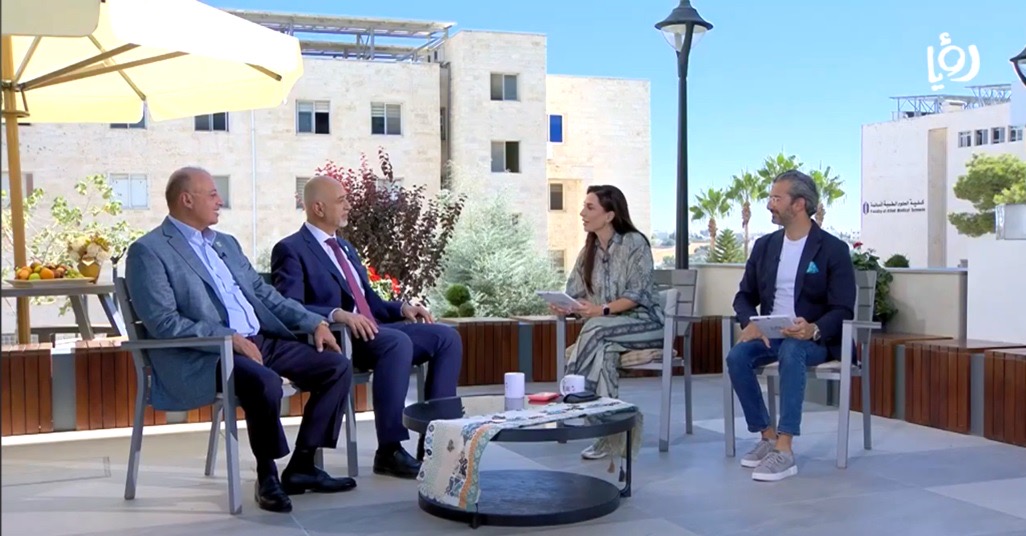 في مقابلة مُتلفزة : د. الحوراني ود. حمدان يضيئان على الخطة الاستراتيجية لجامعة عمان الأهلية والتخصصات الحديثة والتقنية