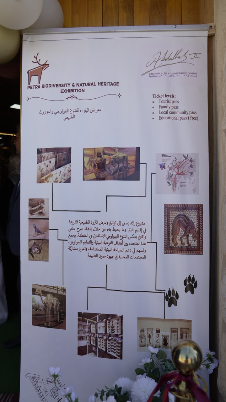 السواعير يفتتح معرض البترا للتنوع البيولوجي والموروث الطبيعي في القرية الثقافية النبطية