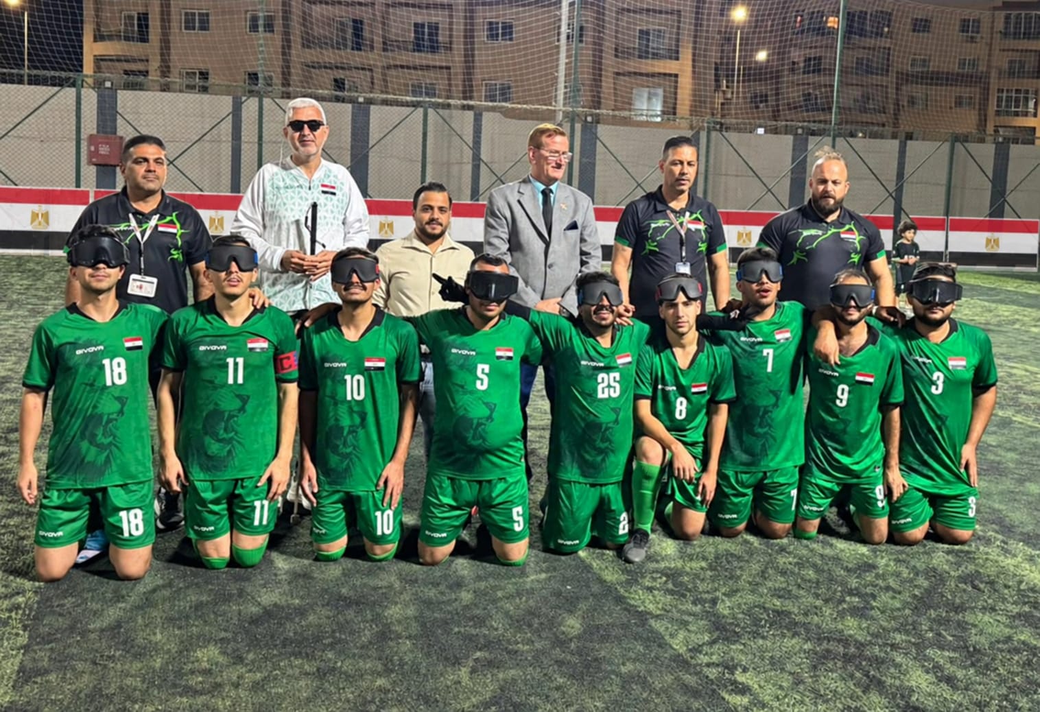 معسكر تدريبي ناجح للمنتخب العراقي لكرة القدم للمكفوفين في مصر
