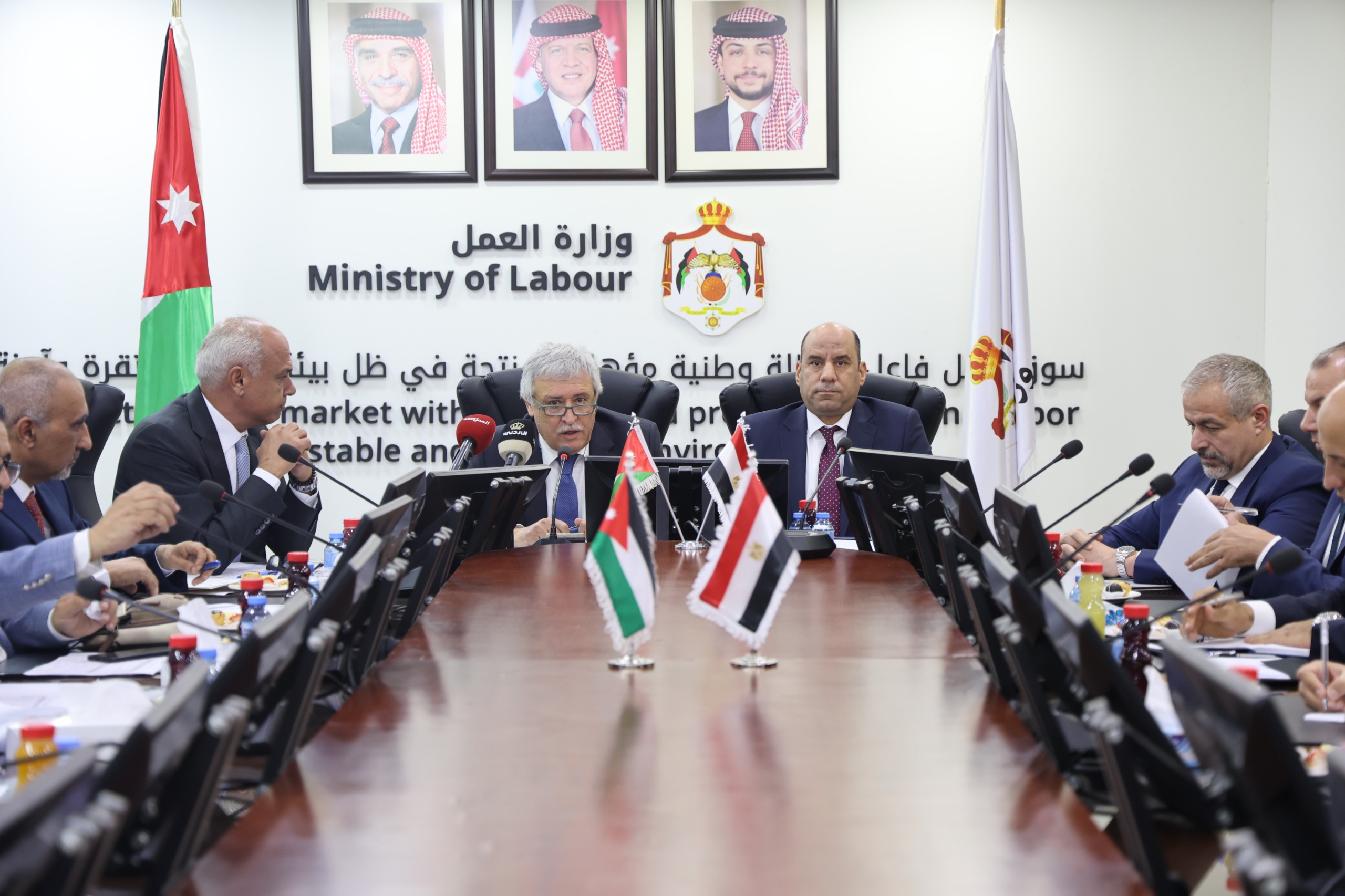 وزير العمل يستقبل نظيره المصري في عمّان لبحث تعزيز التعاون العمالي